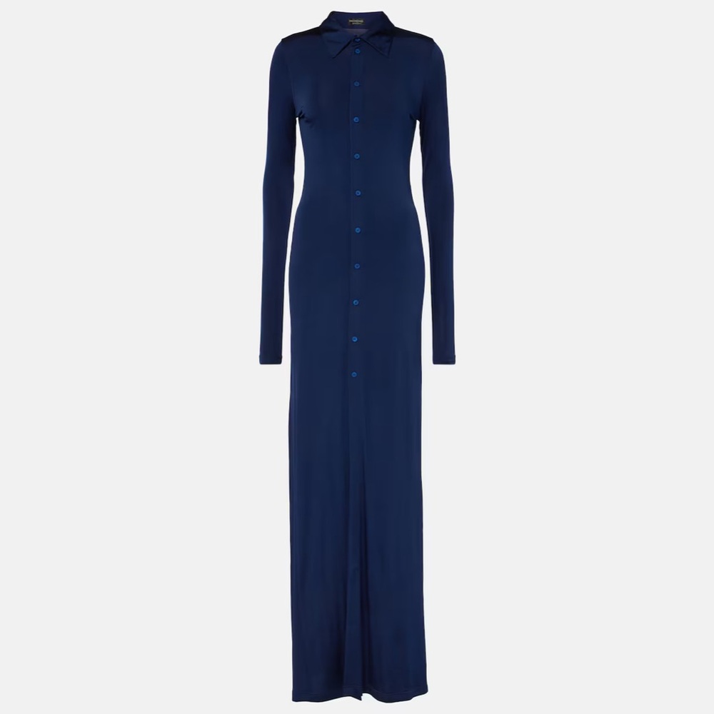 Balenciaga Stretch Jersey maxi shirt dress size 36